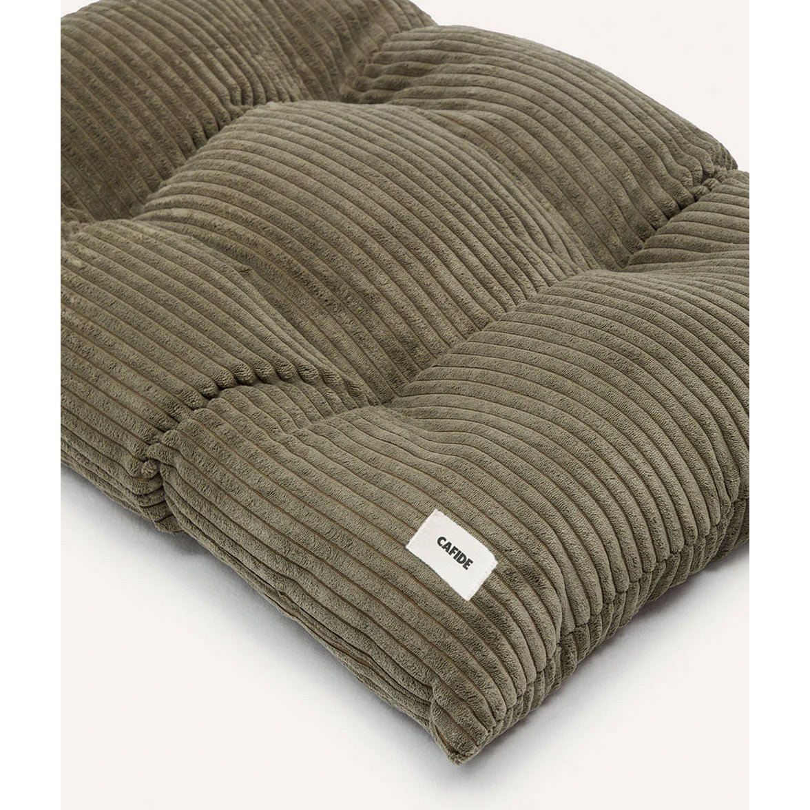 Green Corduroy Dog Bed Cushion, Bela