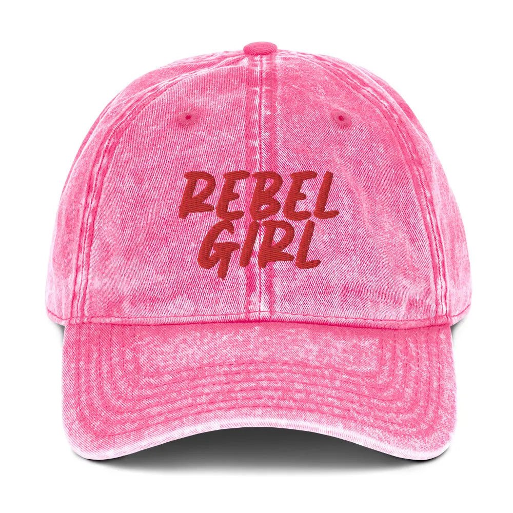 Gorra vintage REBEL GIRL Gorra vintage de sarga de algodón