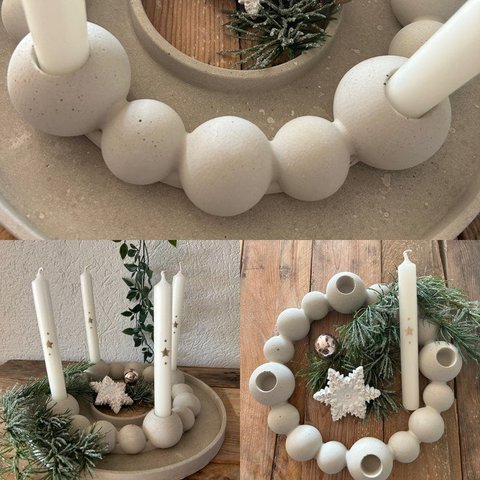 Adventskranz Kugeln