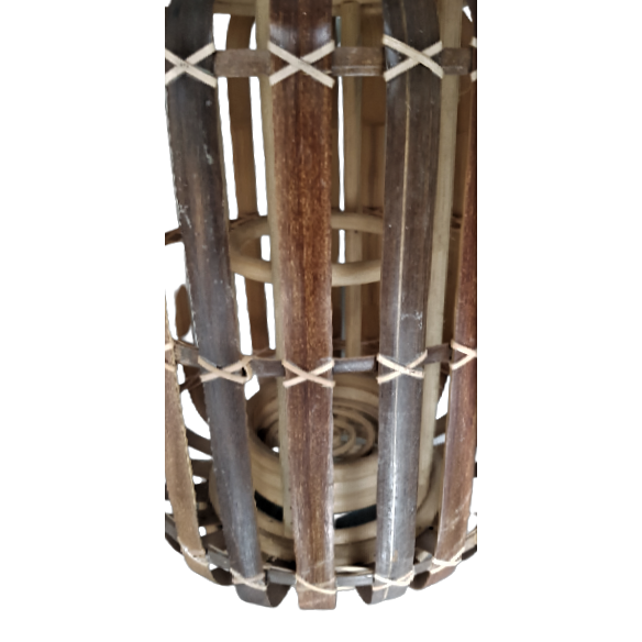 Lantern bamboo brown " Nias "  no glass