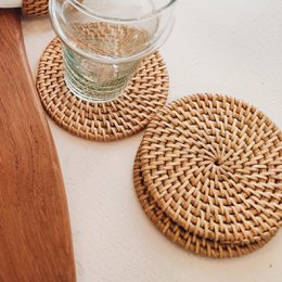 Lombok Rattan Coaster