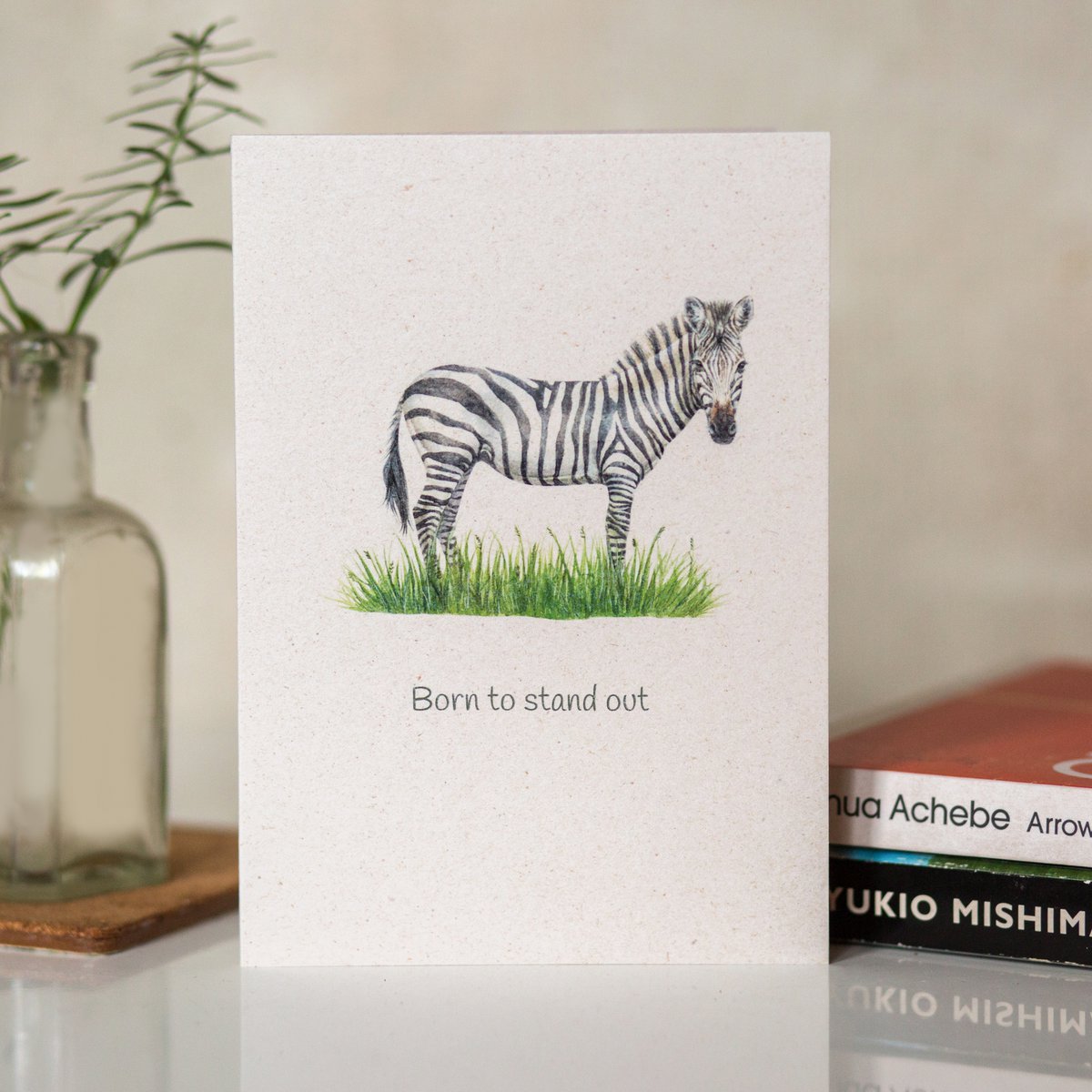 'Born to stand out' Eco-friendly Motivational Card