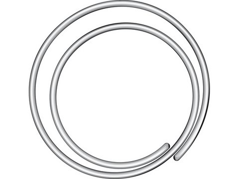 Paperclips Alco Circular 20mm spiraalvorm doos 50st.