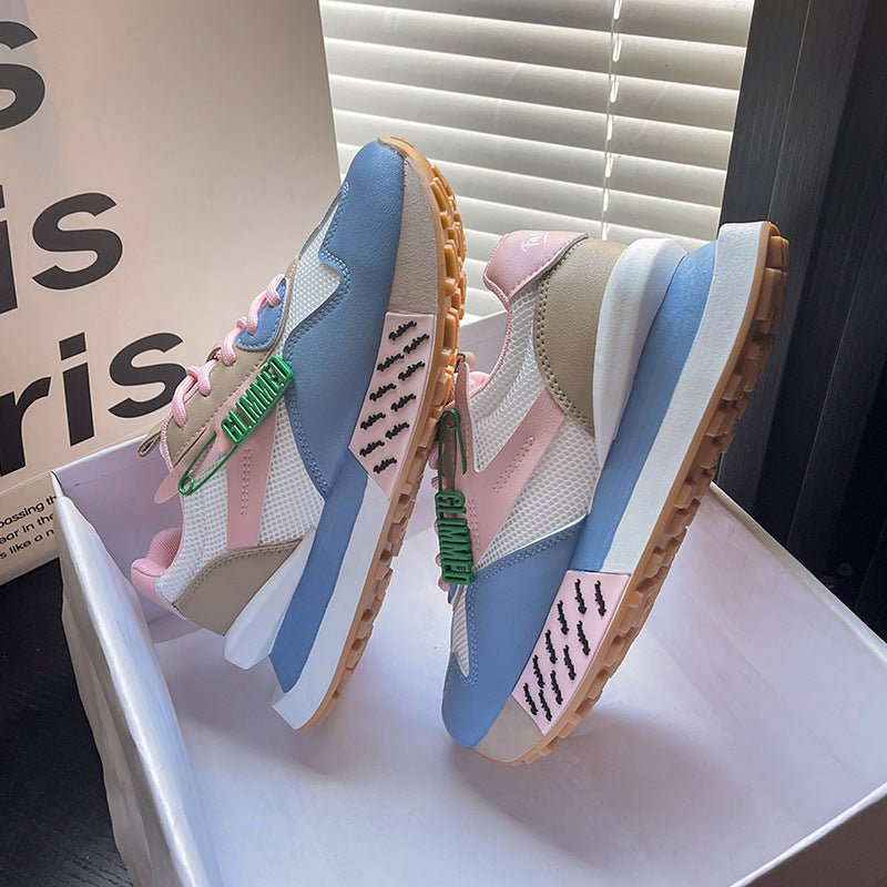 Daddy åndbar sommer ægte læder tykbund dametøj Argan sneaker
