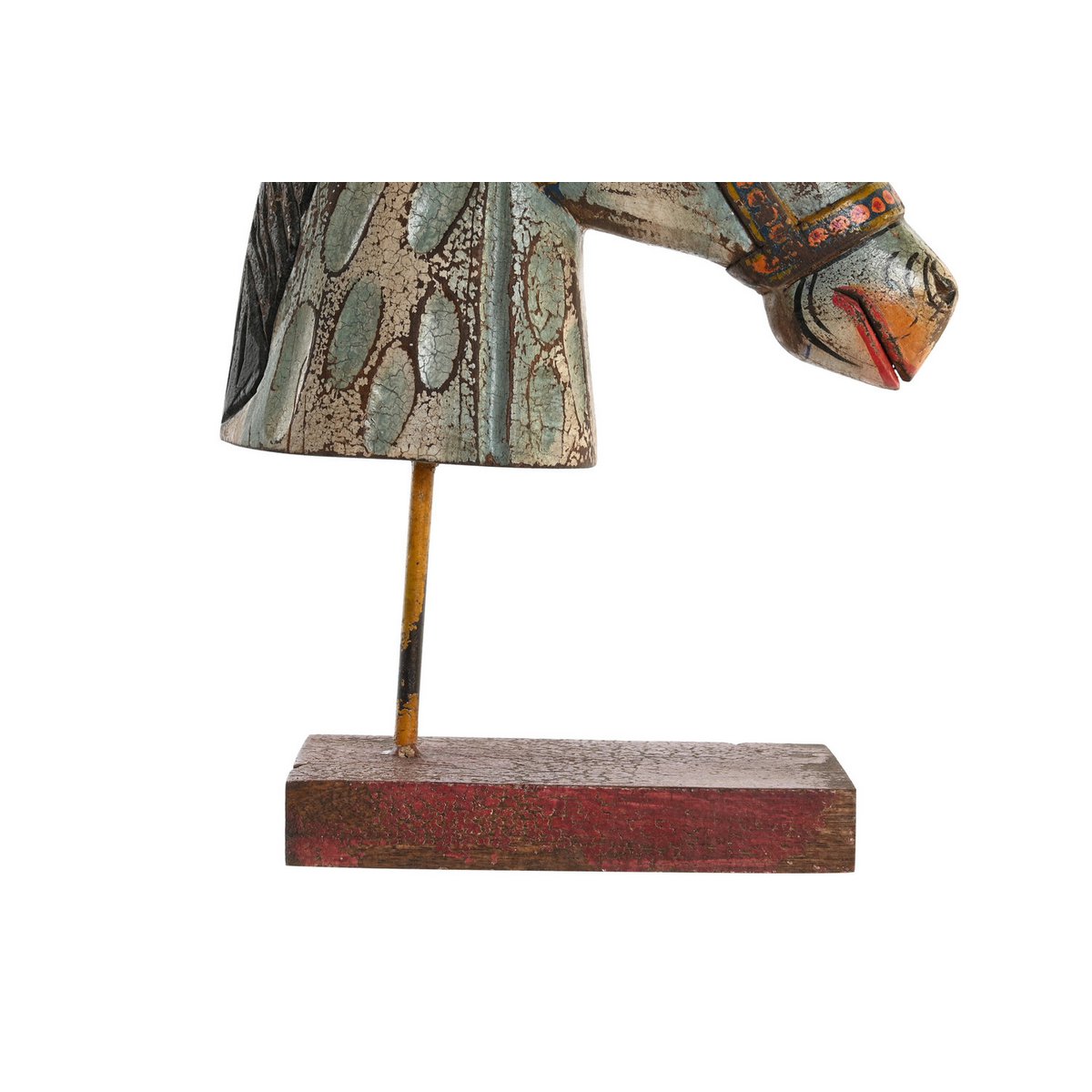 IRON HANDLE FIGURE 24X12X35 AGED HORSE FD201906