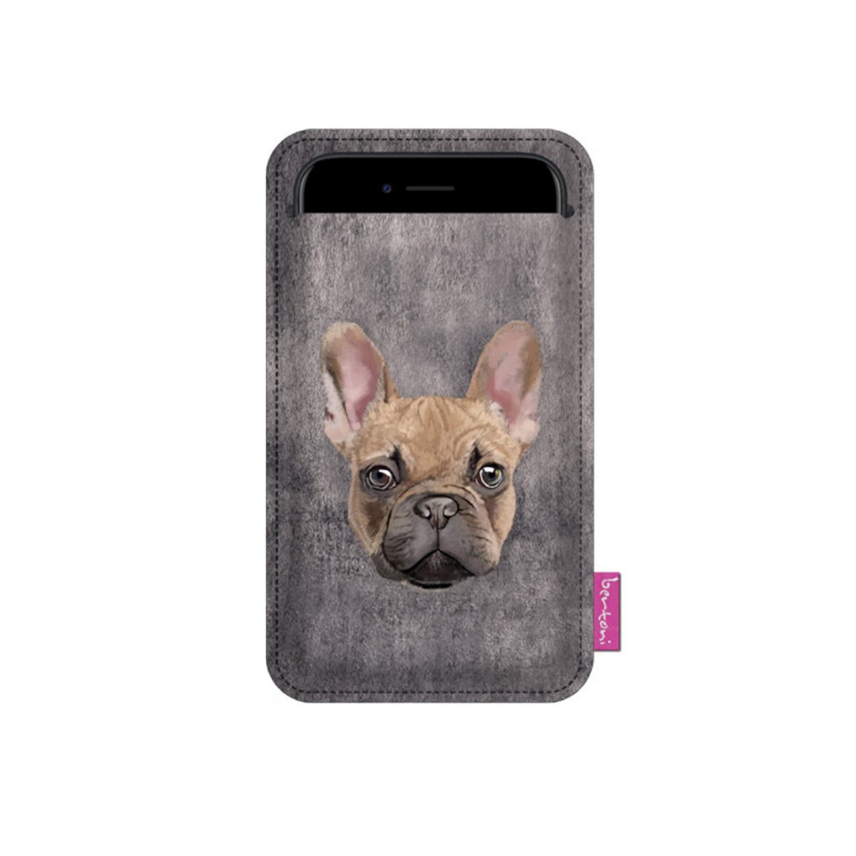 Tytus Smartphone Case In Grey Felt Bertoni