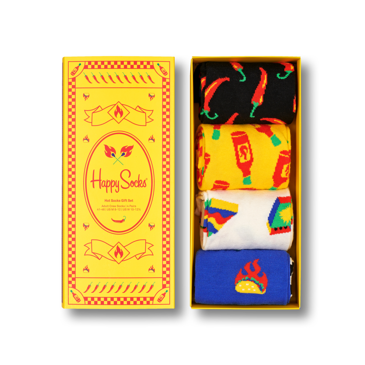 Happy Socks XHOT09-0200 Hot Box 4-pack geschenkset