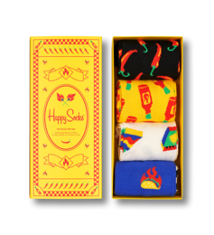 Happy Socks XHOT09-0200 Hot Box 4-pak gavesæt