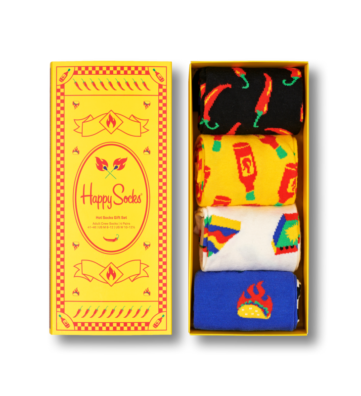 Happy Socks XHOT09-0200 Hot Box 4-pak gavesæt