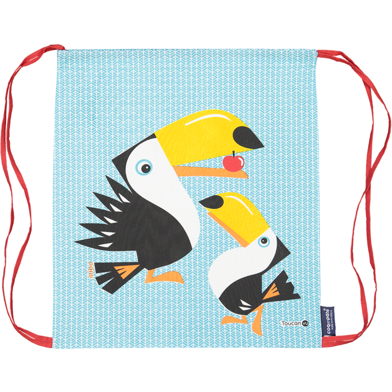 Aktivitätstasche für Kinder, Bio -Baumwolle, Toucan