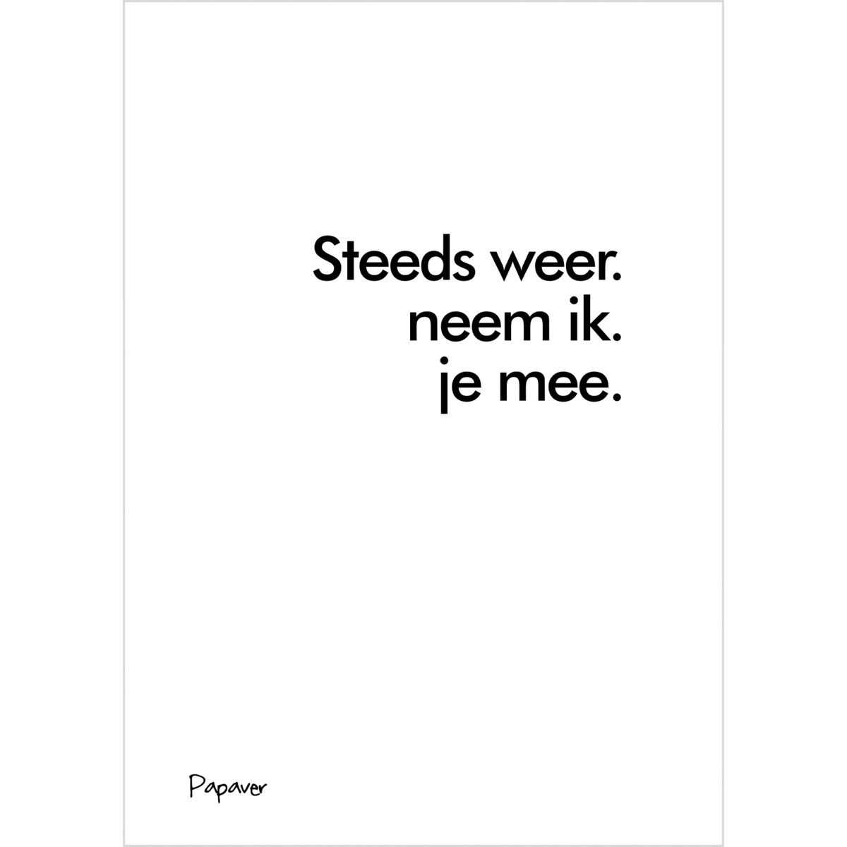 Ik neem je mee