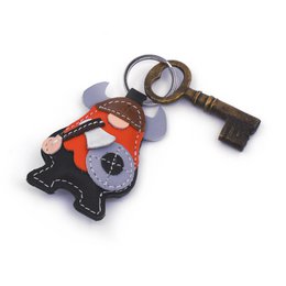 Viking Keychain Handmade Leather