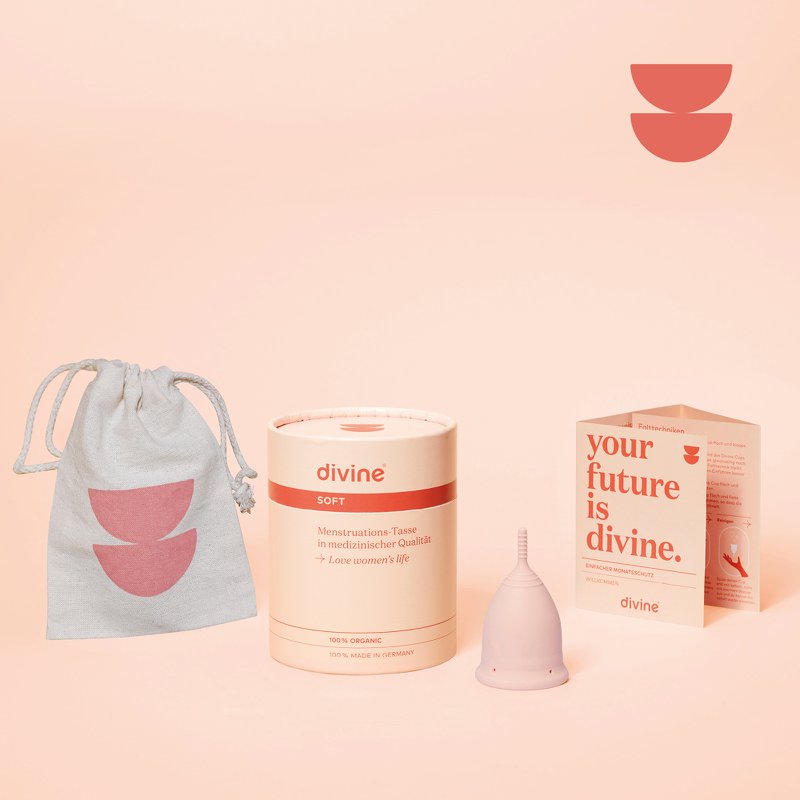 boska Menstruationstasse I Soft l Pretty in Pink l Größe M