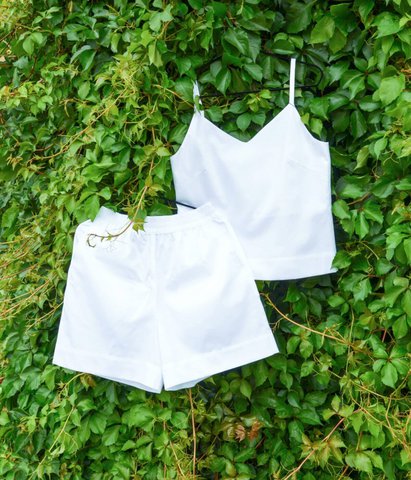 Two-piece set Optical White