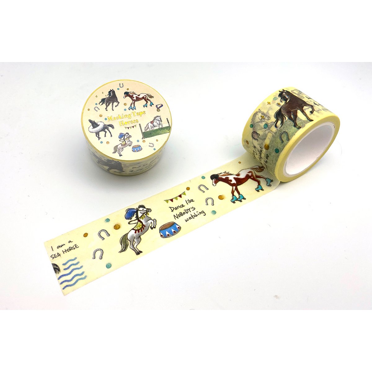 Afplakband voor paarden / Washi-tape