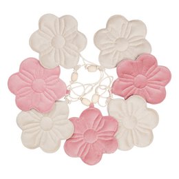 Guirlande fleurie velours "Bouquet de bonbons"