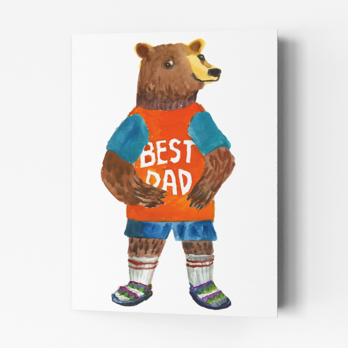 Best Dad Bear - Fathers Day Card