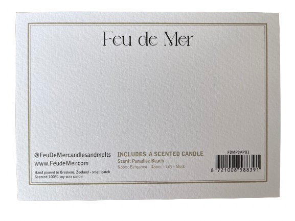 Comer dormir playa repetir - Tarjeta Tealight