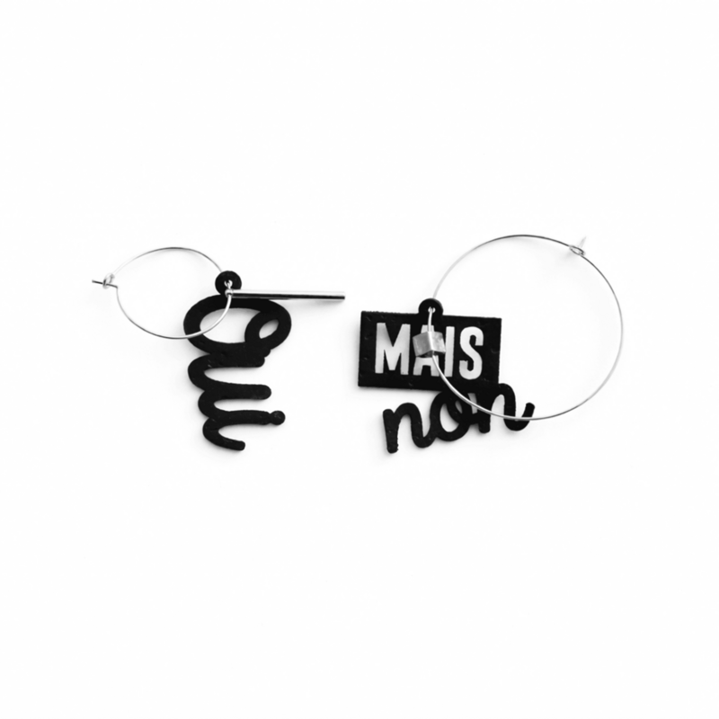 Argent Kit Glam' (Créoles+breloques en liège+charms)