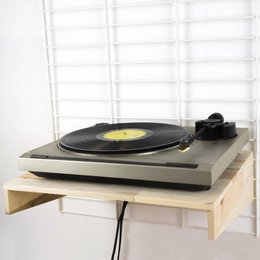 Durable wall rack FENCY - shelf record player (46x38 cm)