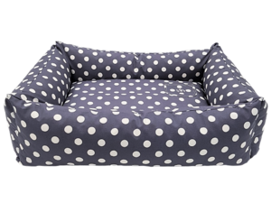 Eco dog bed with water-repellent border