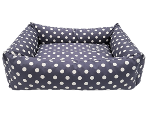 Eco dog bed with water-repellent border