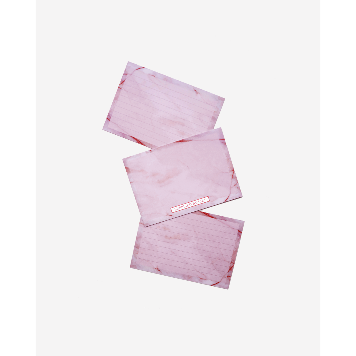 Flashcards Set in Luxurious Rose Quartz (50 pcs)