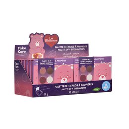 Care Bears Palette med 4 øjenskygger + børste og spejl