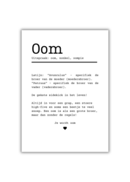 A6 Carte postale • Oncle