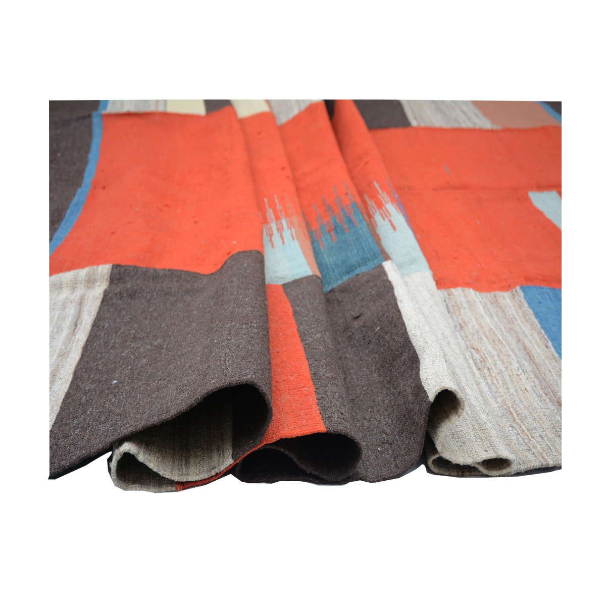 Modern Carmine Pink Kilim Rug