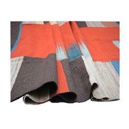 Modern Carmine Pink Kilim Rug