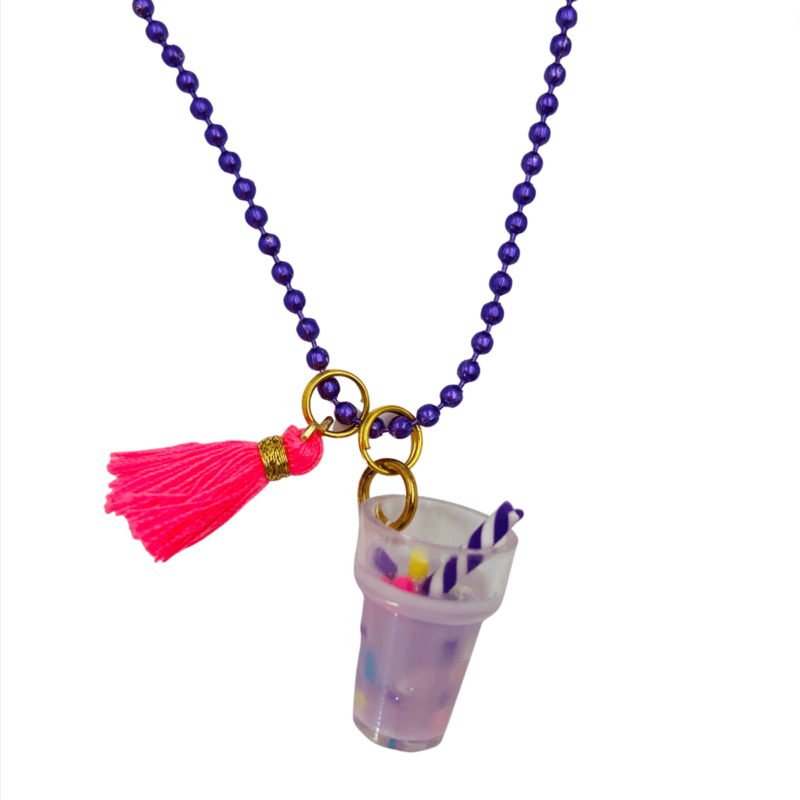 Bubble tea | Children's necklace
