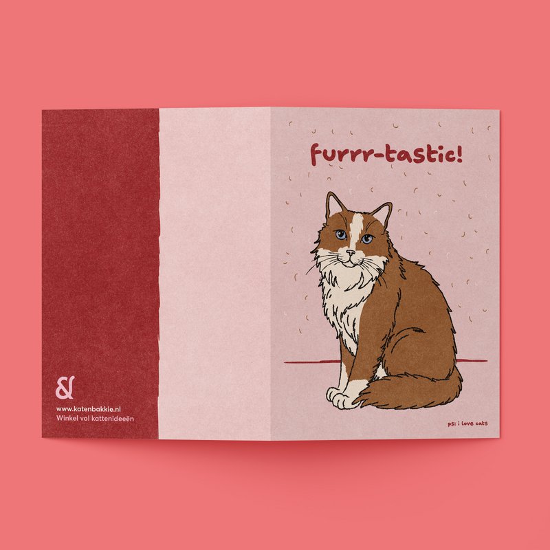 Wenskaart 'Furrr-tastic!'