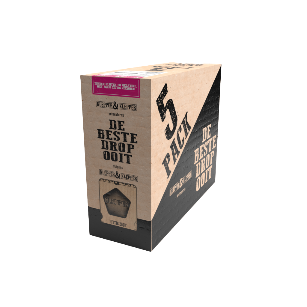 Den bedste lakrids nogensinde krydret salt 5-pak (5x200 gr)