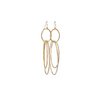 Earrings rings 24K gold plated