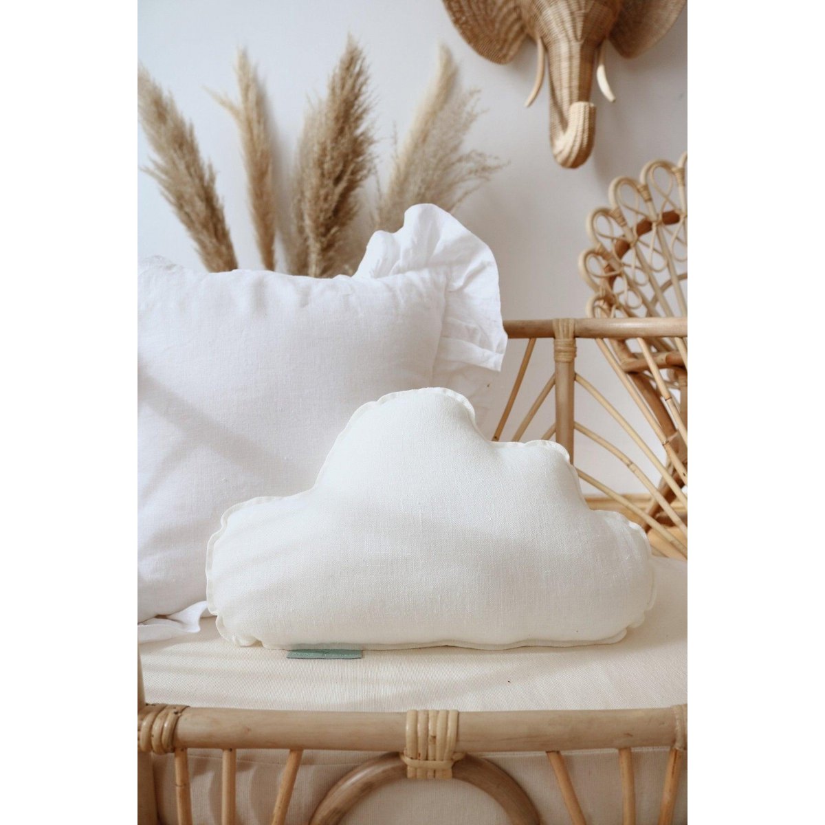 Oreiller Nuage en Lin « Blanc »