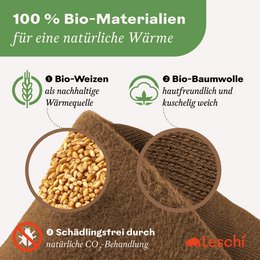 Bio-Körnerkissen mikrowellengeeignet, für Schulter & Nacken, Hund Bobby