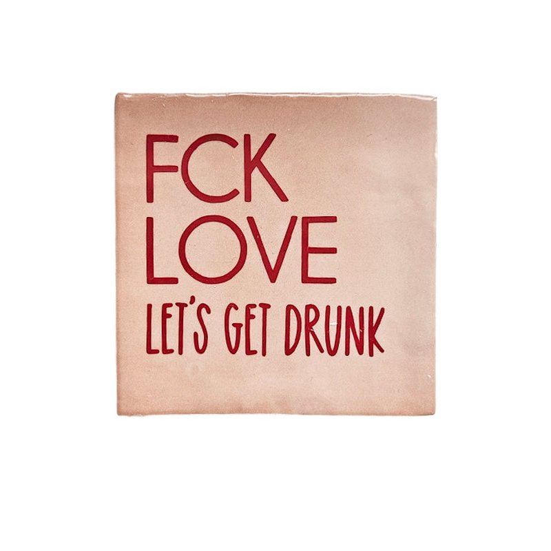 Tegeltje – FCK Love | Keramiek 10x10 cm