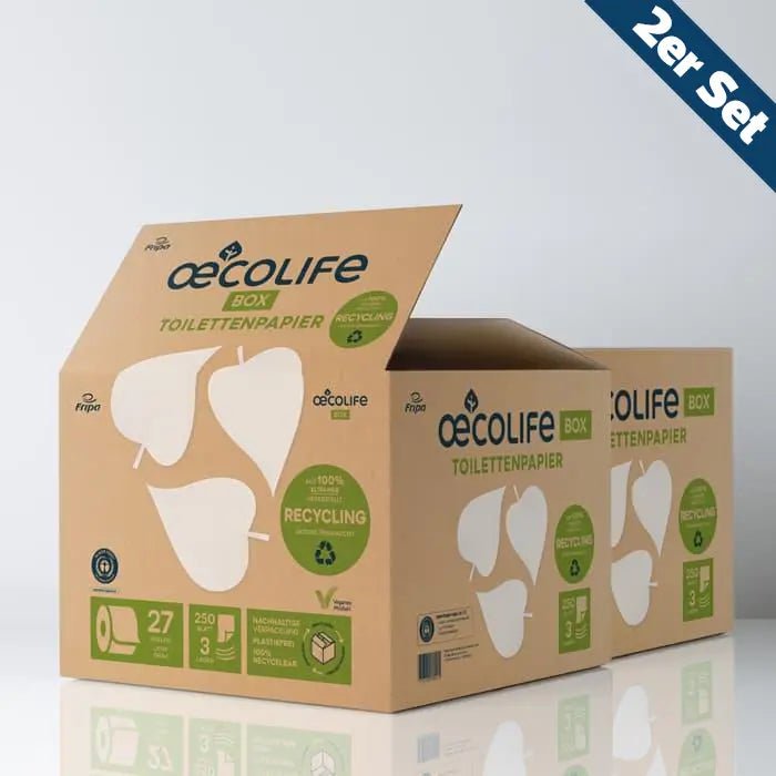 Boite papier toilette RECYCLAGE (lot de 2)
