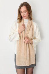 DIAMOND SHAWL-BEIGE
