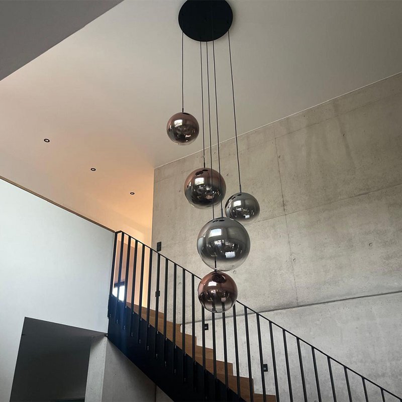 s.luce Orb glazen bol galerijlamp 500cm ophanging zwart