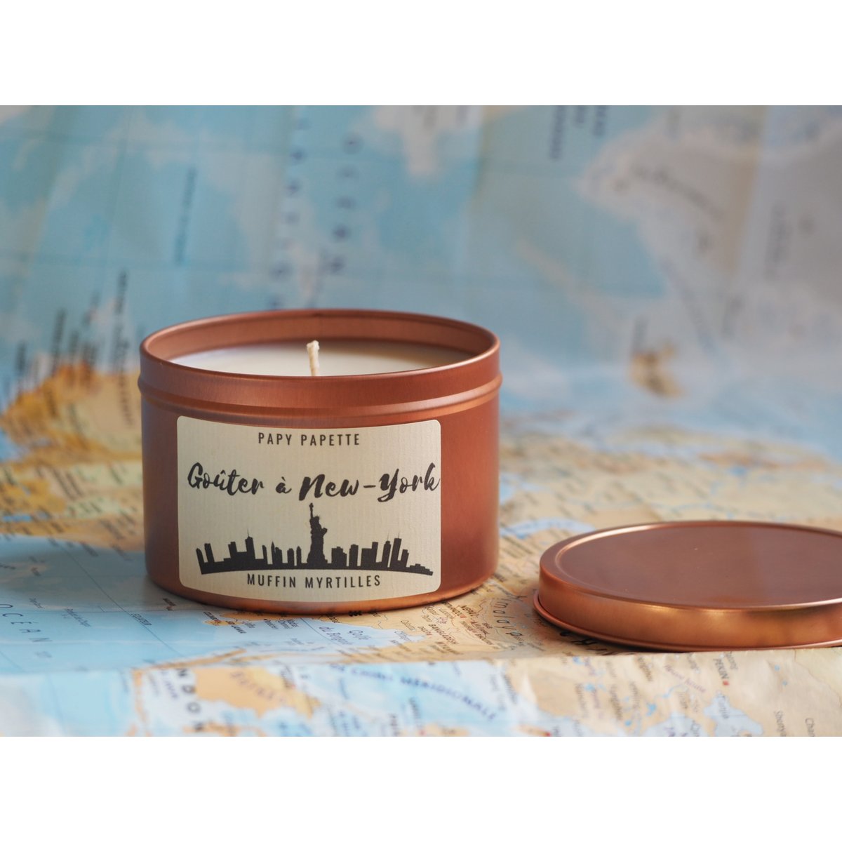 BOUGIE VEGETALE - UN GOUTER A NEW-YORK - PARFUM MUFFIN MYRTILLES