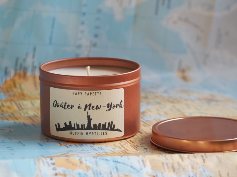 BOUGIE VEGETALE - UN GOUTER A NEW-YORK - PARFUM MUFFIN MYRTILLES