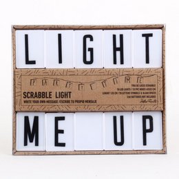 GHIRLANDA DI LUCE SCRABBLE HF