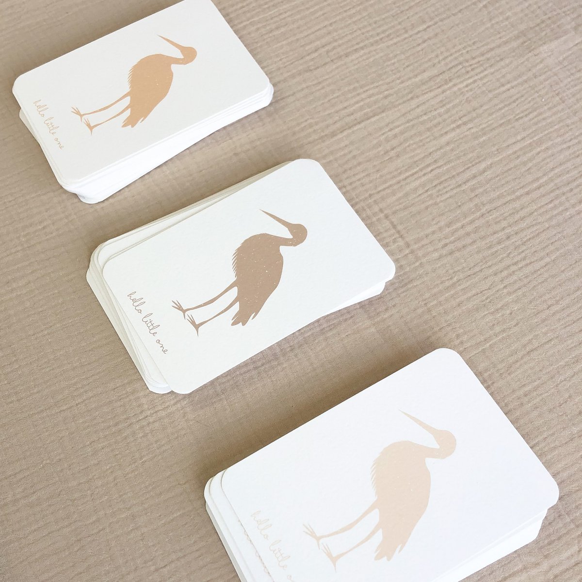 Grußkarte Geburt Storch