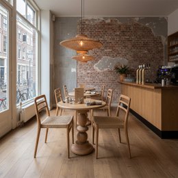 Bistrotisch aus Teakholz - Gartentisch - Ø 69 cm