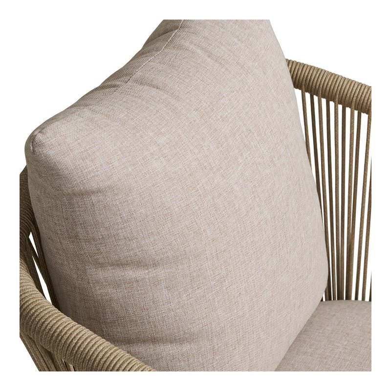 Salerno Dining chair, aluminum/polyester, sand, incl. Cushion - Set of 4