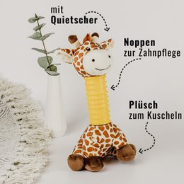 giocattoli NE & No® Dog Giraffe/ Plushant + Cockwork + Squeaker