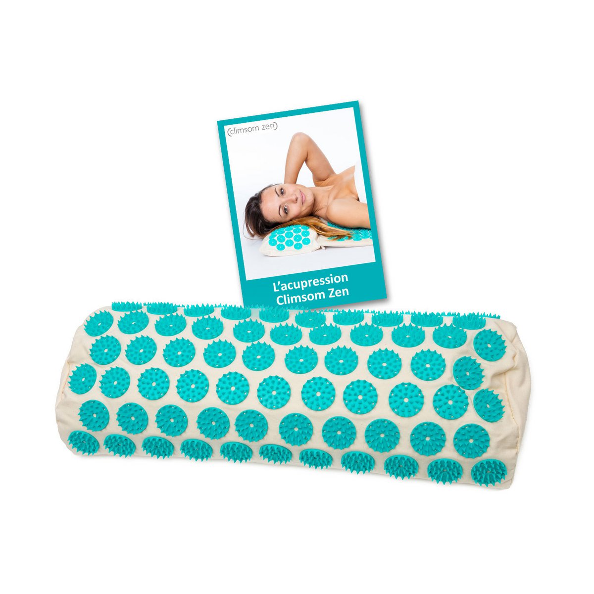 Coussin d'acupression et de thermothérapie, textiles et garnissages 100% bio Climsom Zen