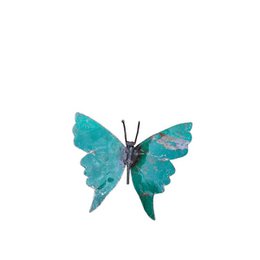PETIT PAPILLON VERT EN MÉTAL